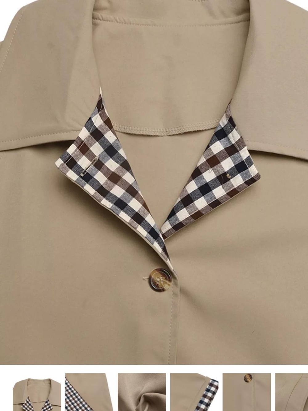 Classic Beige Trench Coat - Picture 2 of 5
